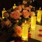 4PCS White LED Candles (D:2.5" x H:7"),Flameless Pillar Candle,Battery Operated Candles/Fake Candle, Velas Artificiales para Decoracion for Valentine Wedding Ramadan Christmas Decorations